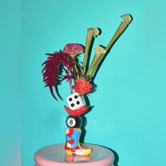 Vegas Icons Stacked Vase Multicolored NWT - Picture 2 of 3